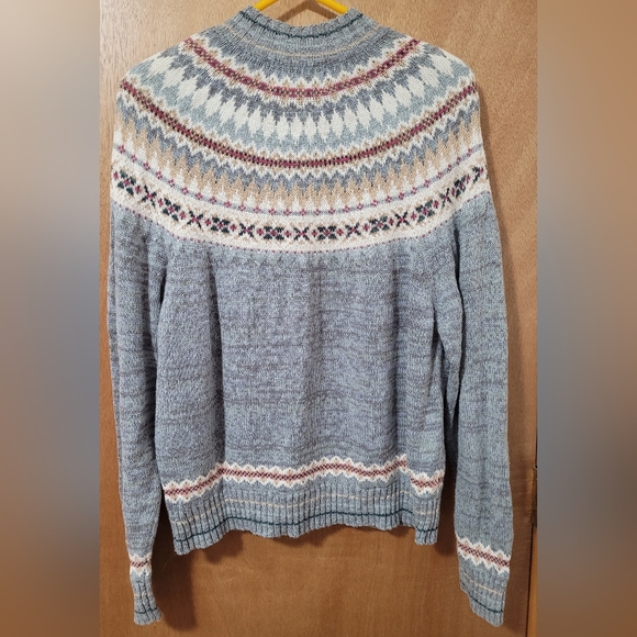 Tiara International Cardigan Full Zipper Sweater Ramie & Cotton sz Large - Picture 2 of 8